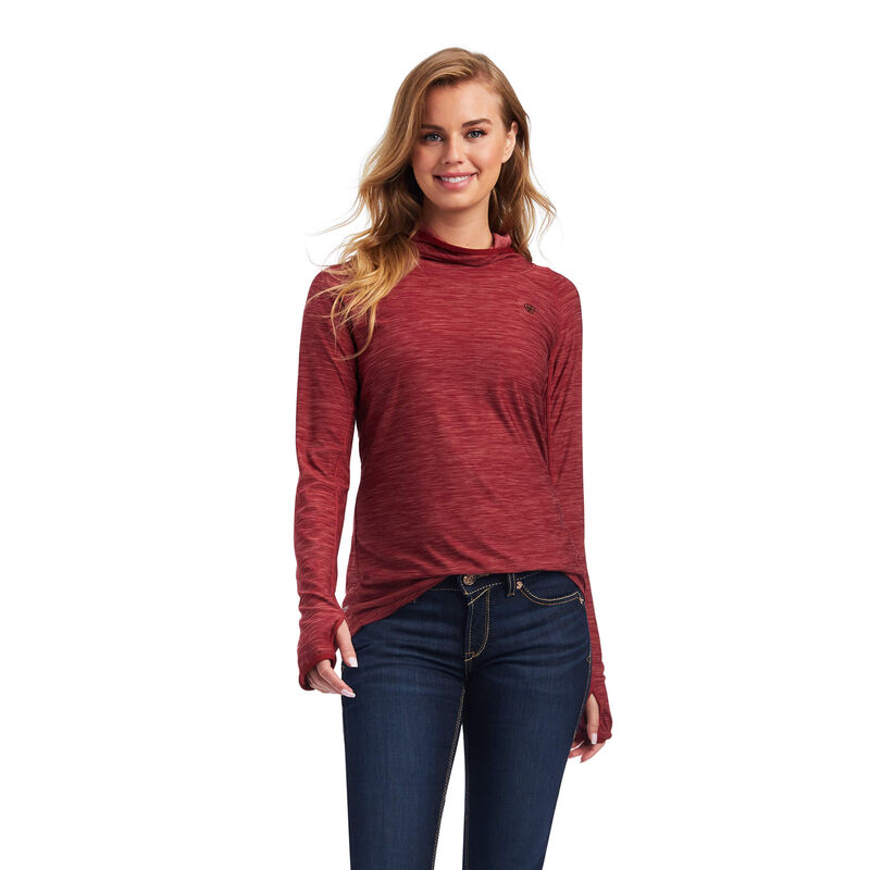 Ariat Hemden Damen - Laguna Hoodie DunkelRot ( SXUGY-7639 )